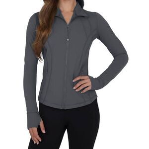 90 DEGREES BY REFLEX Missy Full Zip Fitted Athletic Jacket Size Small